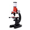 HD 1200X Microscope Toy for Kids - Educational Science Equipment (Red) - 1