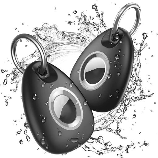 Waterproof Anti-drop Anti-lost Tracker Case for AirTag - Black - 1