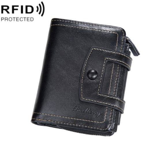 Baellerry D5112 RFID Anti-Theft Short Wallet Coin Purse - 1