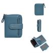 Baellerry N1915 Lychee Pattern Women Short Wallet - Dark Blue - 2