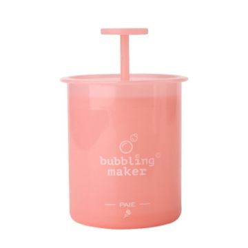 Facial Cleanser Foaming Maker Bubbler Cup - Small Pink - 1