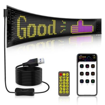 Car Flexible Display Advertising Screen 16 x 64 LEDs Bluetooth Smart Screen - 1