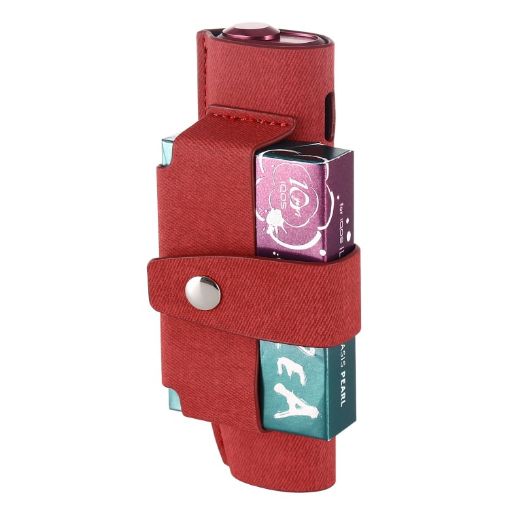 IQOS ILUMA i ONE Electronic Cigarette Portable PU Storage Bag - Red - 1