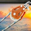 BSET MATEL Marine Nylon Plastic Swivel Bearing Single Pulley - 5