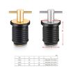 Stainless Steel Marine Motorboat Deck Cross Drain Plug Screw - 25mm - 3
