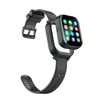 K26H 4G Kids Phone Watch with Touch Screen Front Camera SOS GPS - Black - 1