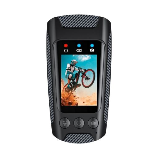 C3 Pro 2" IPS Color Screen IPX5 Waterproof Cycling Camera (Black) - 1