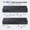 WAVLINK UTD22 USB4 Docking Station Dual Monitor Hub - 96W Laptop Charging - 3