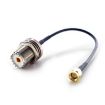 15cm SMA Male to SO239 UHF Female Coaxial RF Cable RG174 Connector - 5
