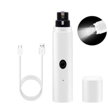 Pet Nail Grinder with LED Light - 2nd Gen White - 1