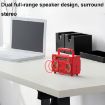 BT21 Retro USB Flash Drive FM Radio Wireless Bluetooth Speaker, Rosewood - 5