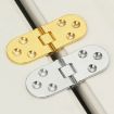 Black Zinc Alloy Cabinet Door Folding Hinge - Half Round Table Flip Hinge - 5