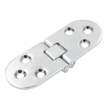 Thickened Zinc Alloy Half Round Table Flip Hinge - Silver - 1