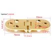 Gold Cabinet Door Folding Hinge - Thickened Zinc Alloy - Half Round Table Flip - 3