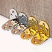 Gold Cabinet Door Folding Hinge - Thickened Zinc Alloy - Half Round Table Flip - 6