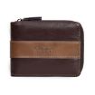 Baellerry D5111 Retro Multi-card Slot Zipper Short Wallet (Coffee) - 1