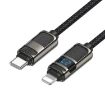 hoco U137 USB-C to 8 Pin PD Charging Cable, 1.2m - Black - 1