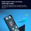 ZD43B Dual Mic Voice Recorder, 32GB Memory (Black) - 6