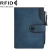 Baellerry D5113 RFID Anti-theft Short Wallet Coin Purse Blue - 1