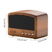 Pink Mini Card USB Flash Drive FM Radio Retro Wireless Bluetooth Speaker - 3