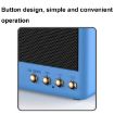 Pink Mini Card USB Flash Drive FM Radio Retro Wireless Bluetooth Speaker - 6