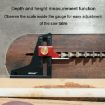 Ganwei Woodworking Height Gauge 0-50mm Aluminum Alloy Tablesaw Depth Tool - 6