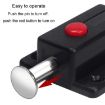 Plastic Cabinet Door Spring Latch Safety Lock - 2pcs, Brown - 6