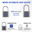 Locstar C85 Smart Fingerprint Rechargeable Padlock - Matte Silver - 3