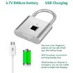 Locstar C85 Smart Fingerprint Rechargeable Padlock - Matte Silver - 5
