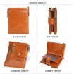 Baellerry D3261 Retro Short Wallet Coin Purse - Light Brown - 2