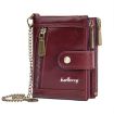 Baellerry D3261 Retro Short Wallet Coin Purse - Coffee - 1
