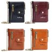 Baellerry D3261 Retro Short Wallet Coin Purse - Black - 3