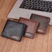 Baellerry D2405 Men Short Zipper Wallet Card Holder - Dark Brown - 8