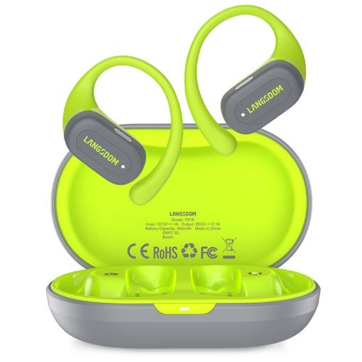 Langsdom TS19 Ear-mounted ENC Noise Reduction Wireless Bluetooth Earphone - 1