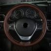 38cm Cowhide Hand-sewn Steering Wheel Cover - Coffee - 7