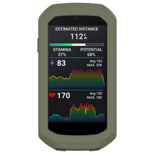Garmin Edge 1050 Half Pack Silicone Protective Case - Dark Green - 1