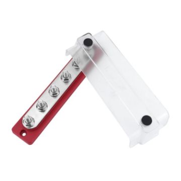 M8 Stud RV Yacht 6-way Nylon Flame Retardant Base DC Busbar - 1