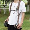 Cwatcun H90 Dual Camera Leather Strap - Brown - 5