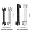 Carbon Fiber Car Phone Mount Extension Arm Double Jointed Swivel Adjustment Connecting Rod - 4