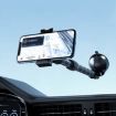 Telescopic Car Phone Mount Extension Arm Double Jointed Swivel Carbon Fiber Bracket Connecting Rod - 2