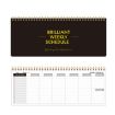 Undated Metal Coil Weekly Planner - 60 Sheets - Black - 1