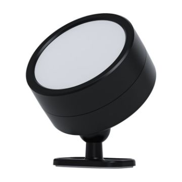 LED Rotating Cabinet Spotlight Night Light - Black - 1