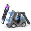 T20S 3-In-1 15W Small Forklift Wireless Charger - Yellow - 3