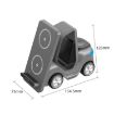 T20S 3-In-1 15W Small Forklift Wireless Charger - White - 2
