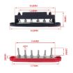 M6 RV Yacht High Current 6-column 250A Base Busbar, Red with Accessories - 3
