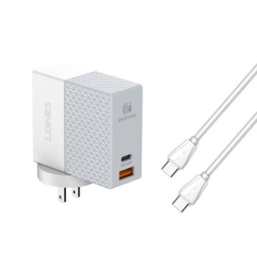 LDNIO A2620C PD3.0 65W USB Power Adapter with Type-C Cable - 1
