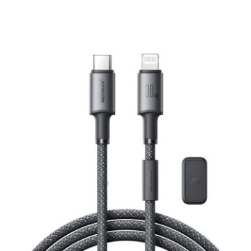 JOYROOM S-A50 Fast Charging Data Cable, Type-C to 8 Pin, 1.2m - Dark Gray - 1