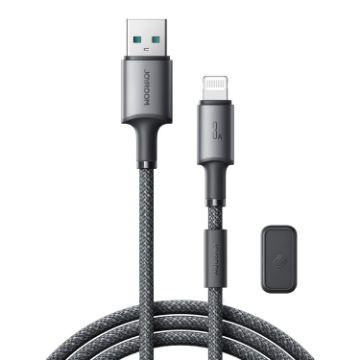 JOYROOM S-A50 Fast Charging Data Cable, USB-A to 8 Pin, 1.2m - Dark Gray - 1