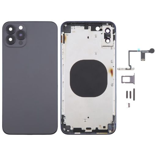 Black Back Cover for iPhone XS Max - iP14 Pro Max Look - 1