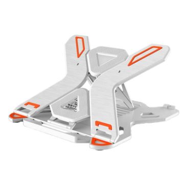 ICE COOREL E5 Laptop Cooling Bracket with Phone Holder - White - 1